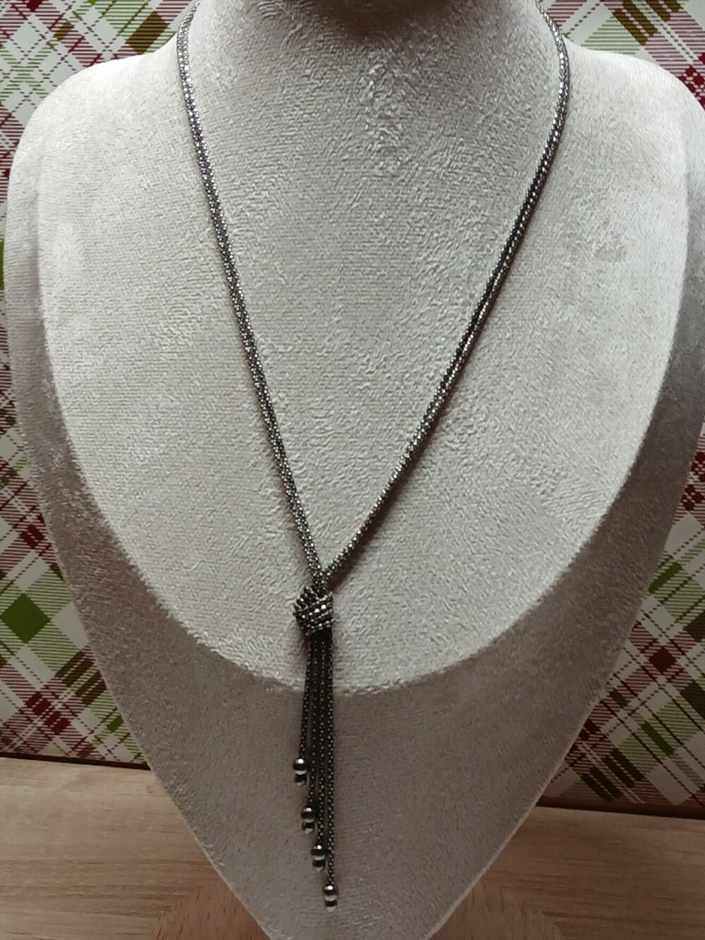 RETIRED SILPADA STERLING SILVER 925 ITALY LARIAT NECKLACE SILVER KNOT #114